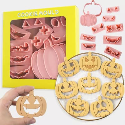 Set Cortador Marcador Calabaza para Armar Plástico6