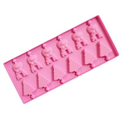 Molde Silicona Paletas Pino y Reno