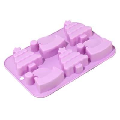 Molde Pino y Gorro 6 Cavidades Silicona