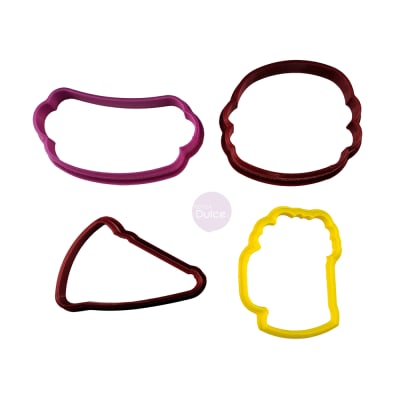 Set Cortadores Plásticos Mediano Fast Food1