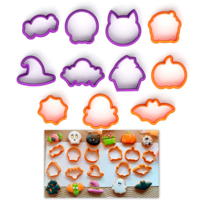 Set Cortadores Mini Halloween 11 Piezas Plástico