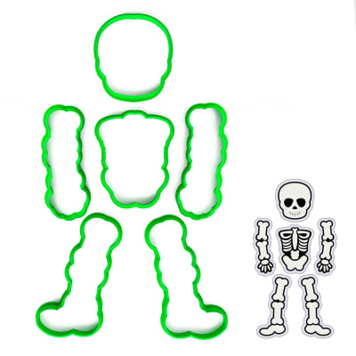 Set Cortadores Esqueleto 25 cm. 6 Piezas