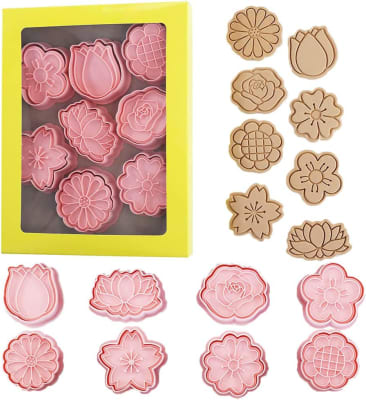 Set Cortador Marcador Flores N°1 - 8 Diseños