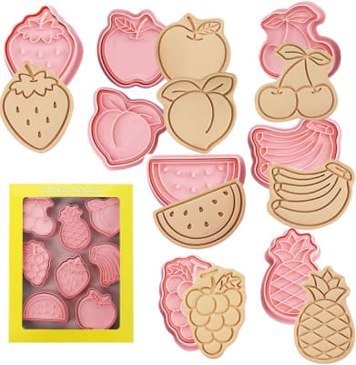 Set Cortador Marcador Frutas 8 Diseños