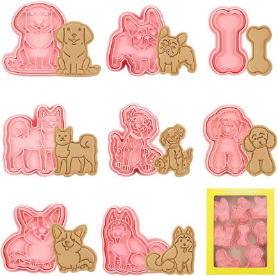 Set Cortador Marcador Perros N°1 8 Diseños