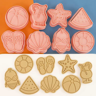 Set Cortador Marcador Playa 8 Diseños