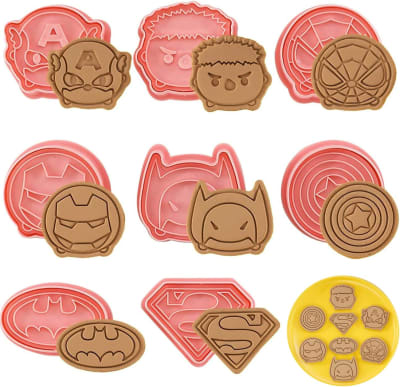 Set Cortador Marcador Super Heroes 8 Diseños