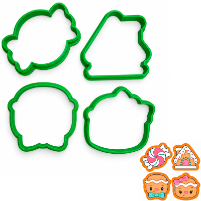 Set Cortador Navidad Mediano N°2 Plástico1