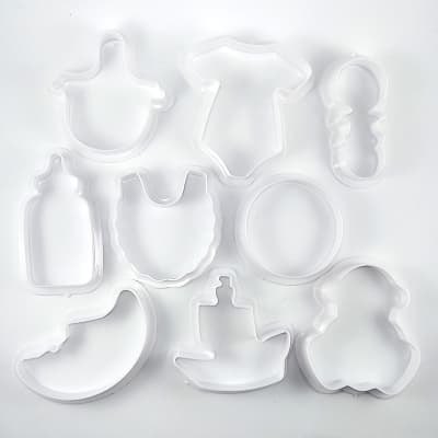 Set 9 Cortadores Baby Shower Plástico1