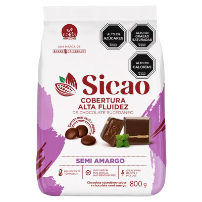Cobertura Sicao Alta Fluidez Semiamargo 800 gr.