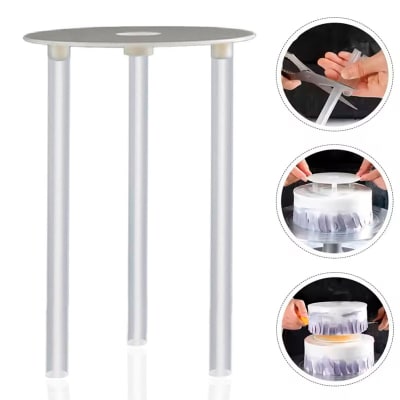 Soporte para Tortas 2 Pisos con Base 25.5 cm.