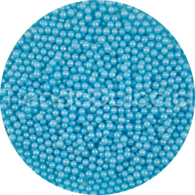 Perlas Decorativas Celeste Nacarado 4 mm. 70 gr.1