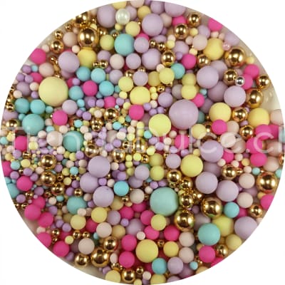 Sprinkle Mix Perlas Pastel y Dorado 70 gr.1