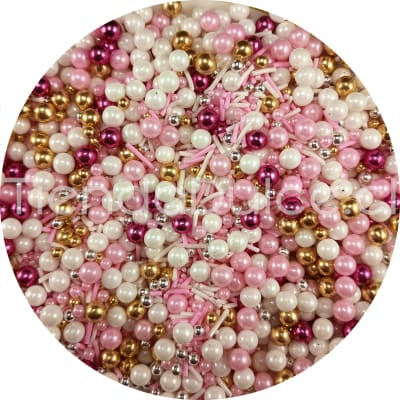Sprinkle Mix Perlas - Granillo Rosado y Dorado 70 gr.
