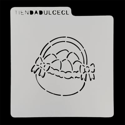Stencil Pascua Canasta con Huevos