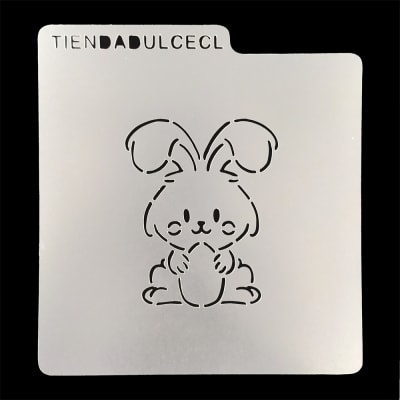 Stencil Pascua Conejo con Huevo