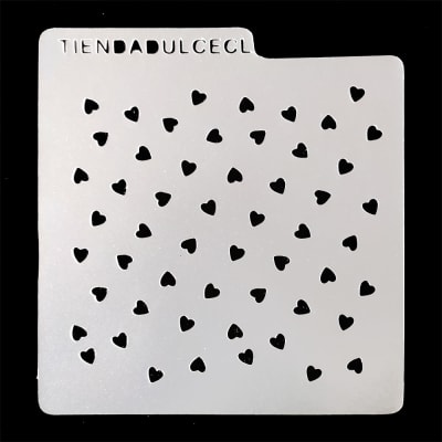 Stencil Cuadrado Diseño Corazón N°41