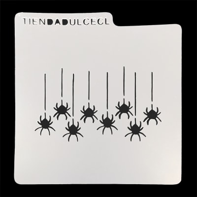 Stencil Cuadrado Arañas1