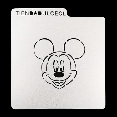 Stencil Cuadrado Cara Mickey1