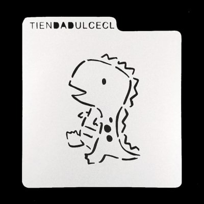 Stencil Cuadrado Dino Bebé1