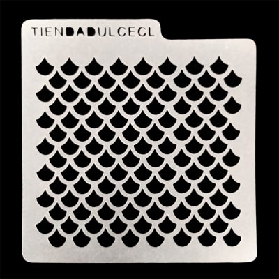 Stencil Cuadrado Escamas1