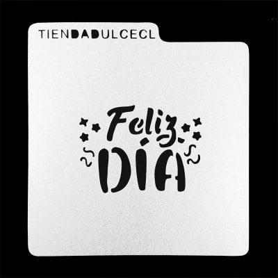 Stencil Cuadrado Feliz Día1