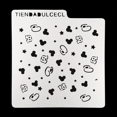 Stencil Cuadrado Fondo Mickey1