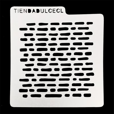 Stencil Cuadrado Muro de Piedra