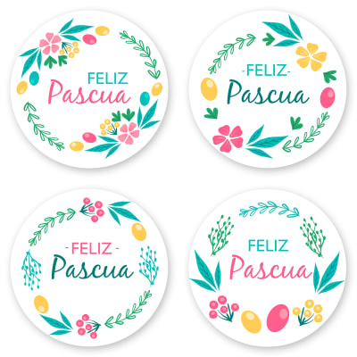 Stickers Pascua N°1 - 24 Unidades