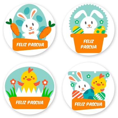 Stickers Pascua N°2 - 24 Unidades