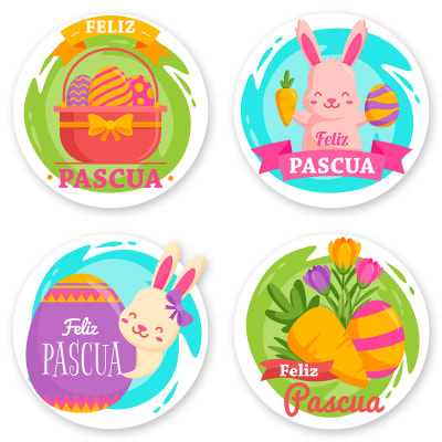 Stickers Pascua N°3 - 24 Unidades