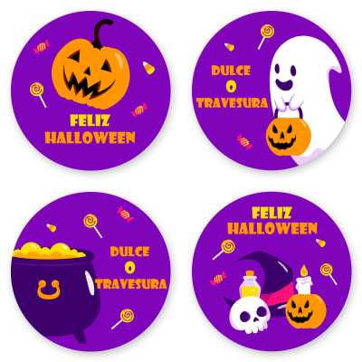 Stickers Halloween N°1 - 24 Unidades