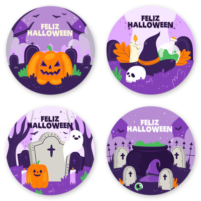 Stickers Halloween N°2 - 24 Unidades