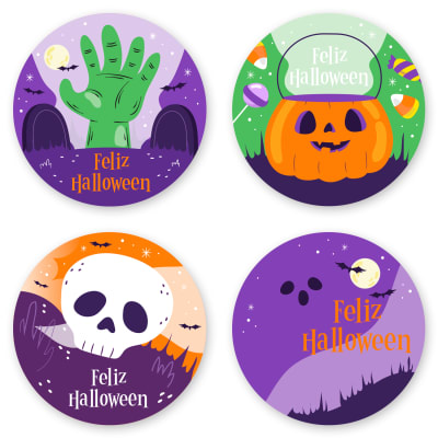 Stickers Halloween N°4 - 24 Unidades