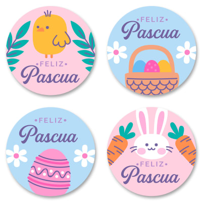 Stickers Pascua N°6 - 24 Unidades