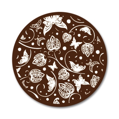 Transfer para Chocolate Mariposas Blancas 01-0131