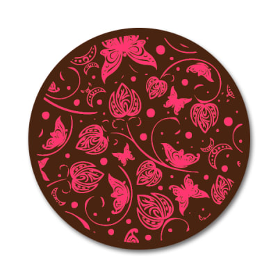 Transfer para Chocolate Mariposas Fucsia 01-0131
