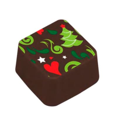 Transfer para Chocolate Navidad Pino y Corazón 04-622
