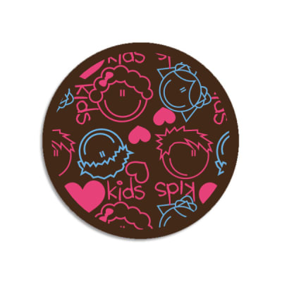 Transfer para Chocolate Kids Celeste y Fucsia 02-4381