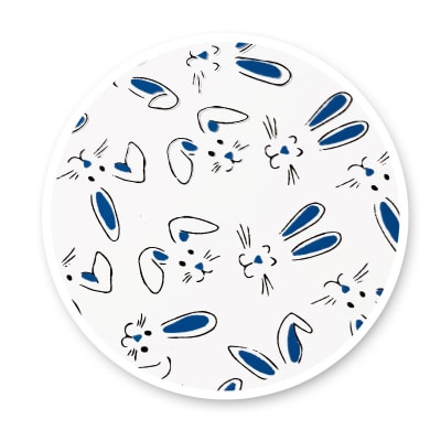 Transfer para Chocolate Conejos Celeste 02-7151