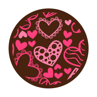 Transfer para Chocolate Corazones 02-472
