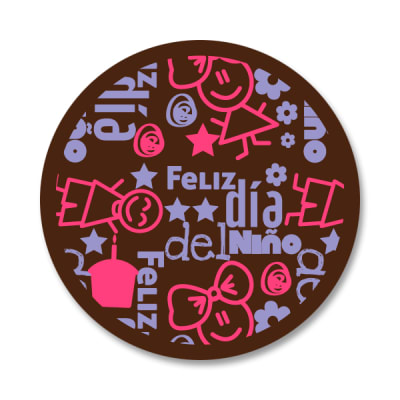 Transfer para Chocolate Feliz Día del Niño Morado 02-4361
