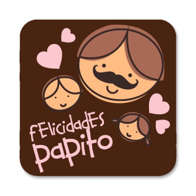 Transfer para Chocolate Shablón Felicidades Papito1