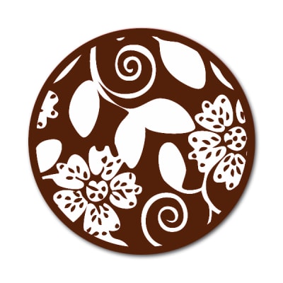 Transfer para Chocolate Flores Blancas 01-0161