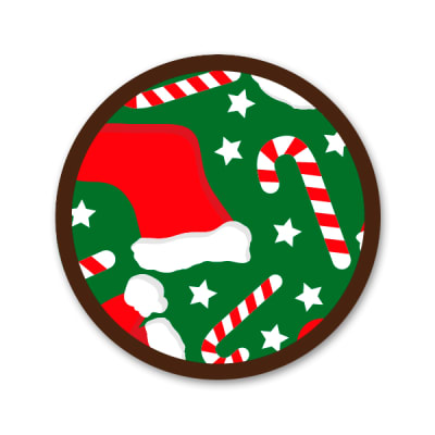 Transfer para Chocolate Bota, Gorro y Bastón1