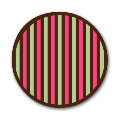 Transfer para Chocolate Lineas Verdes y Rosada1