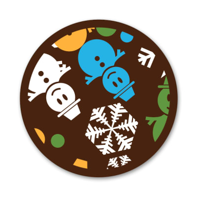 Transfer para Chocolate Muñeco de Nieve1