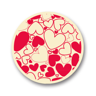Transfer para Chocolate Corazón Rojo 01-0241