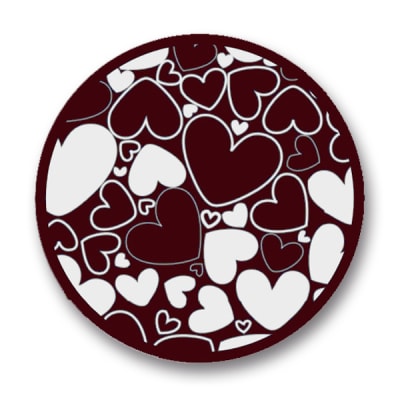 Transfer para Chocolate Corazón Blanco 01-0241