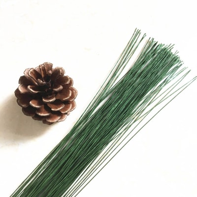 Alambre Verde para Flores 1mm. 10 Unidades